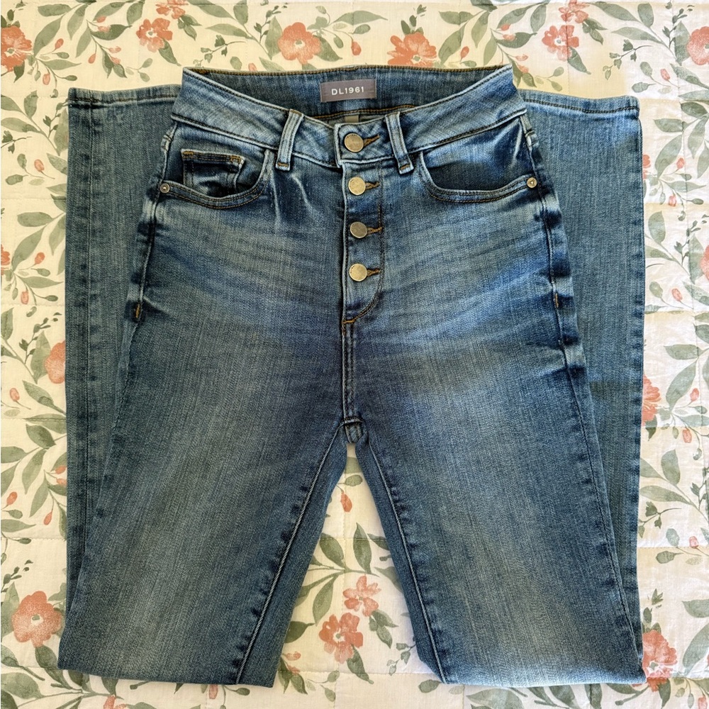 DL1961 Women's High Rise Blue Jeans